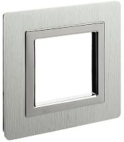 Рамка универсальная DKC Avanti 1-м. алюминий серый картинка